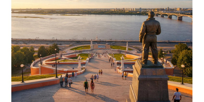 Символы Нижнего Новгорода: Кремль, Стрелка, Чкаловская лестница