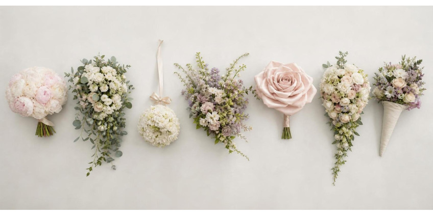 Seven bridal bouquet shapes — differences and who each one suits