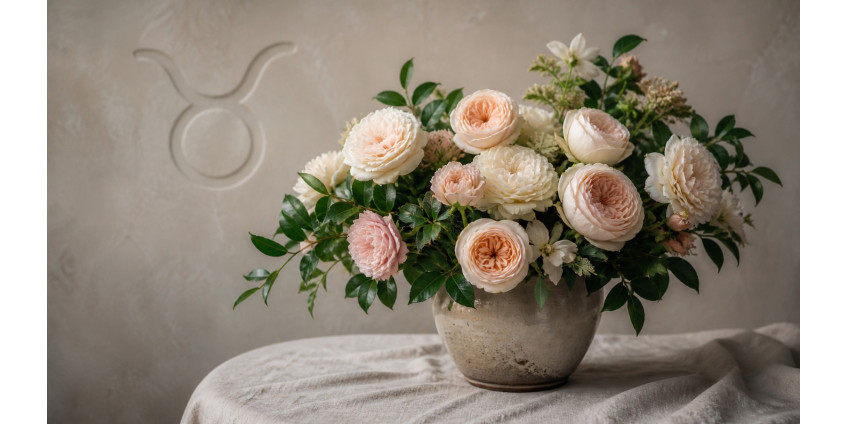 Taurus — the zodiac's flower: rose, lily, and the scented bouquet