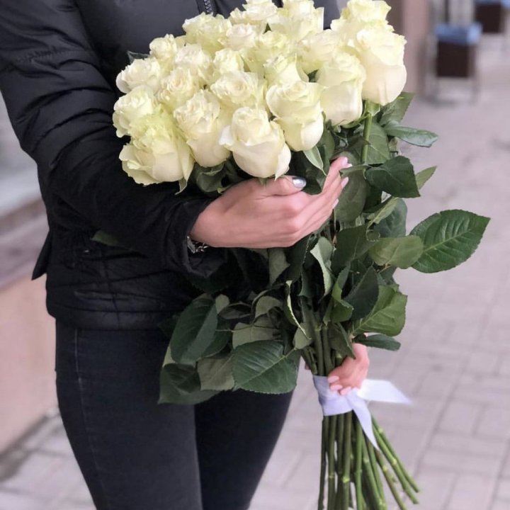 Голландские розы белые в Дубае